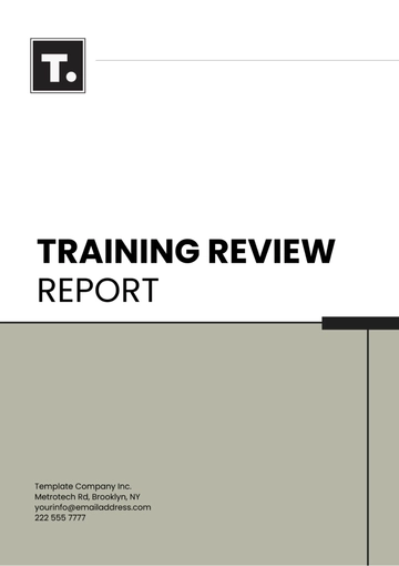 Free Training Review Report Template to Edit Online