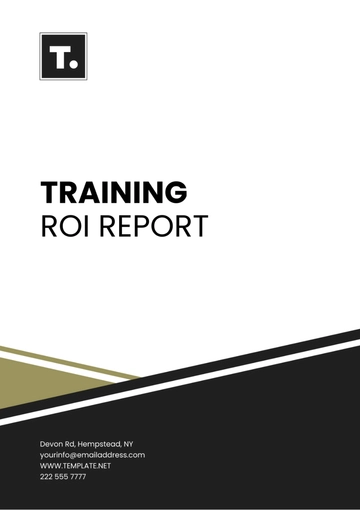 Free Training ROI Report Template to Edit Online