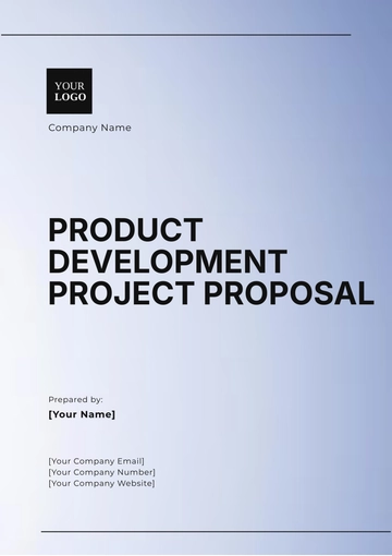 Free Product Development Project Proposal Template to Edit Online