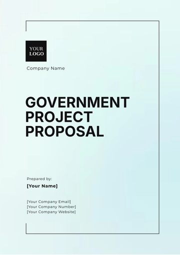 Free Government Project Proposal Template to Edit Online
