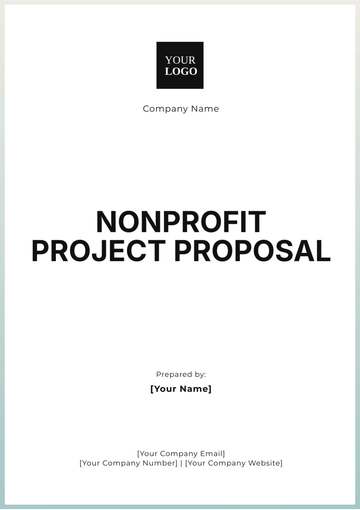 Free Nonprofit Project Proposal Template to Edit Online