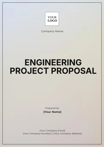 Free Engineering Project Proposal Template to Edit Online