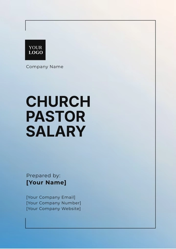 Free Church Pastor Salary Budget Template to Edit Online