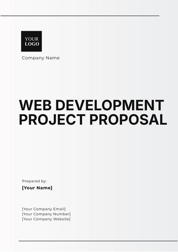 Free Web Development Project Proposal Template to Edit Online