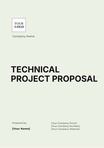Free Technical Project Proposal Template to Edit Online