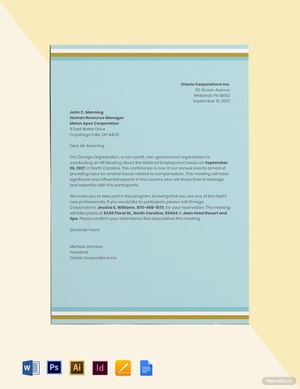 HR Meeting Invitation Template