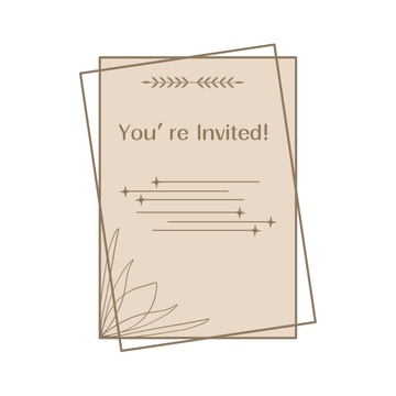 Free Minimalist Invitation Clipart to Edit Online