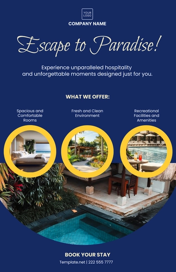Free Resort Poster Template to Edit Online