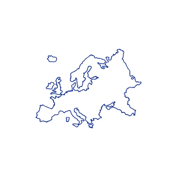 Free Europe Outline Clipart to Edit Online
