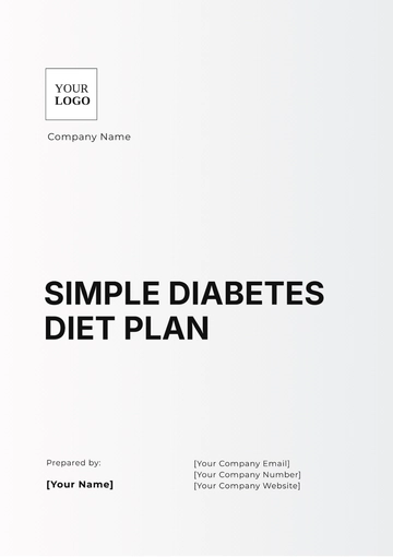 Free Simple Diabetes Diet Plan Template to Edit Online