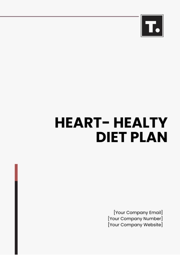 Free Heart-Healthy Diet Plan Template to Edit Online