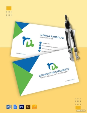 Creative HR Business Card Template