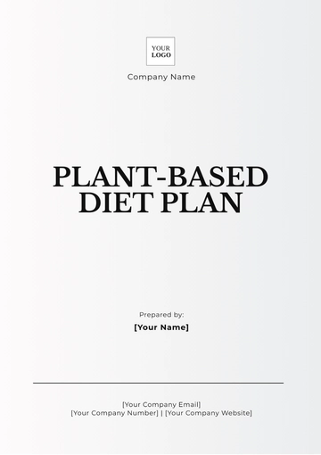 Free Plant-Based Diet Plan Template to Edit Online