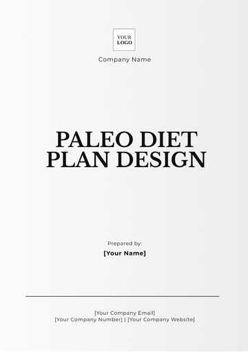 Free Paleo Diet Plan Design Template to Edit Online