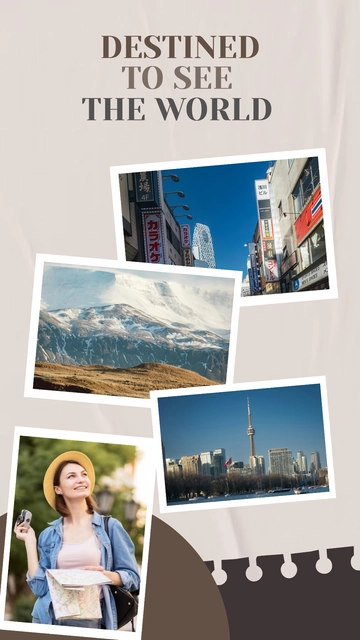 Free Travel Instagram Story Template to Edit Online