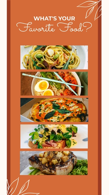 Free Food Instagram Story Template to Edit Online