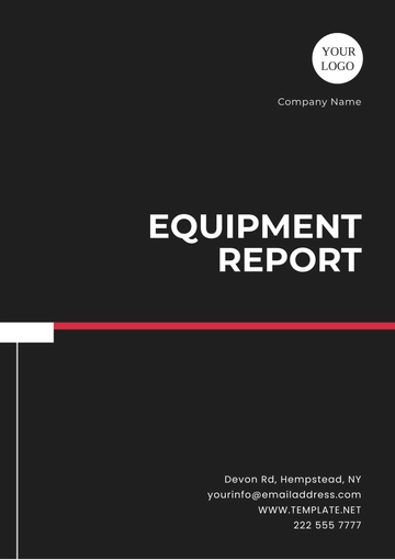 Free Equipment Report Template to Edit Online