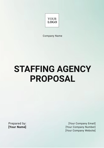 Free Staffing Agency Proposal Template to Edit Online