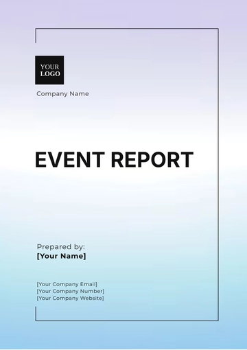 Free Event Report Template to Edit Online