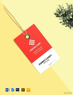 HR Manager Name Tag Template