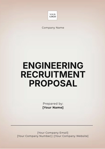 Free Engineering Recruitment Proposal Template to Edit Online