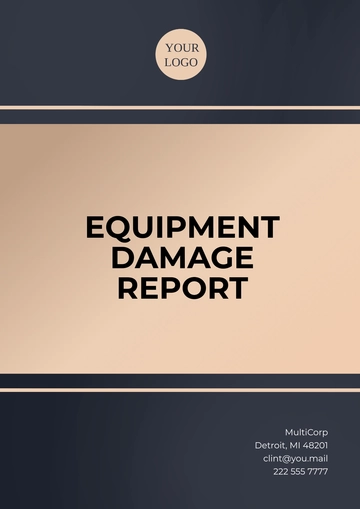 Free Equipment Damage Report Template to Edit Online