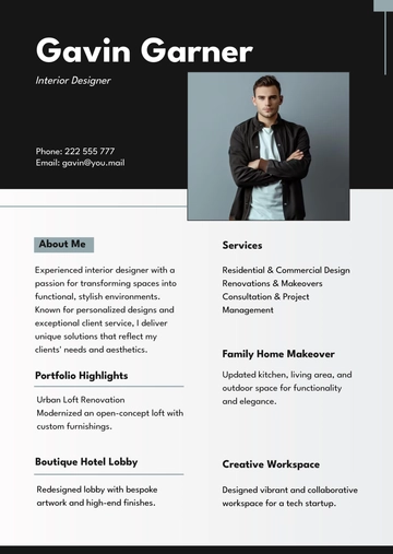 Free Portfolio Profile Template to Edit Online