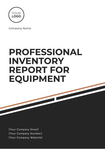 Free Professional Inventory Report for Equipment Template to Edit Online