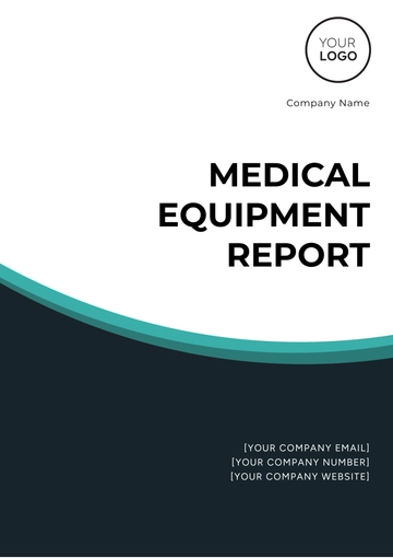Free Medical Equipment Report Template to Edit Online
