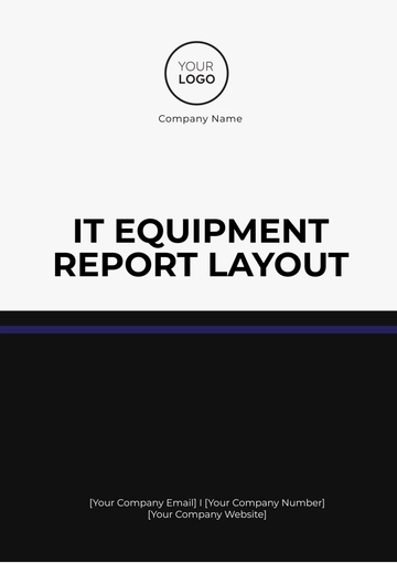 Free IT Equipment Report Layout Template to Edit Online