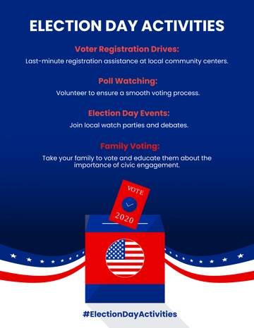 Free Election Day Activities Template to Edit Online