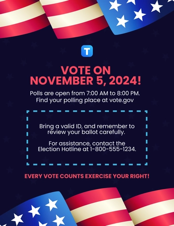 Free Election Flyer Template to Edit Online