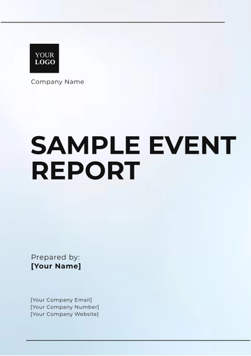 Free Sample Event Report Template to Edit Online