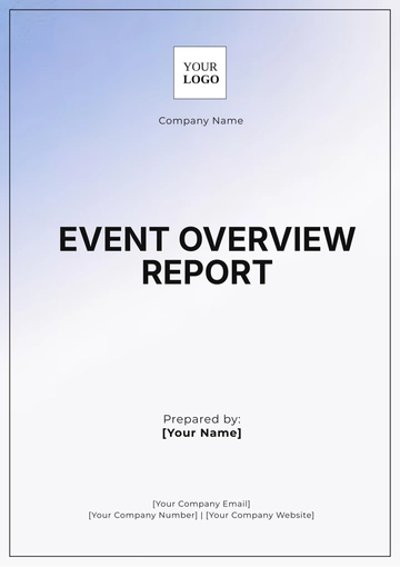 Free Event Overview Report Template to Edit Online