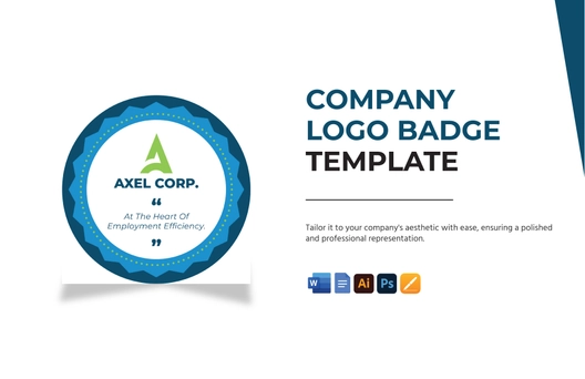 Company Logo Badge (Round Badge) Template