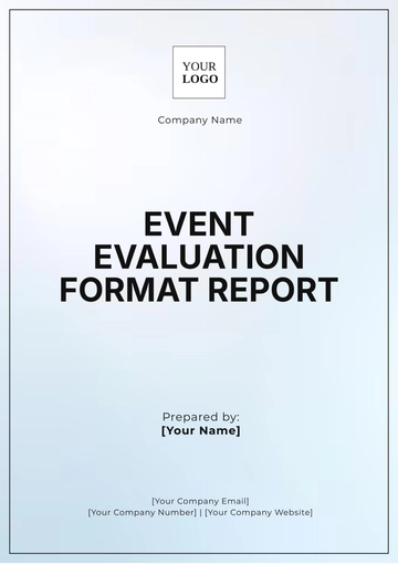 Free Event Evaluation Format Report Template to Edit Online