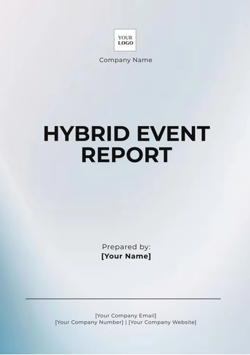 Free Hybrid Event Report Template to Edit Online