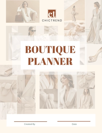 Free Boutique Planner Template to Edit Online