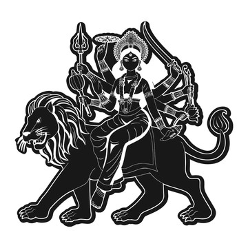 Free Durga Silhouette Clipart to Edit Online Free Durga Silhouette Clipart to Edit Online