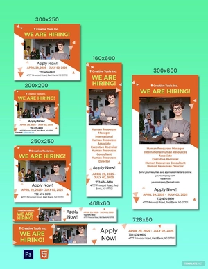 Creative HR Ads Template