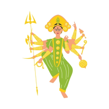 Free Durga with Weapons Clipart to Edit Online Free Durga with Weapons Clipart to Edit Online
