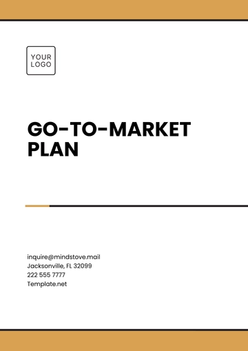 Free Go-to-Market Plan Template to Edit Online