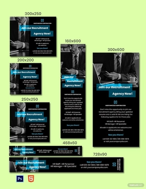 Staffing & Recruitment Agency Ads Template