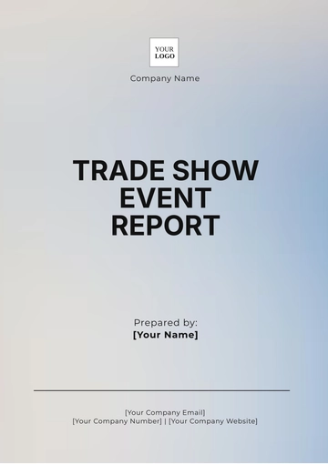 Free Trade Show Event Report Template to Edit Online