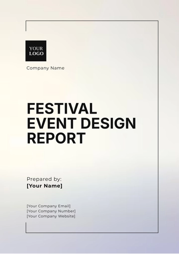 Free Festival Event Design  Report Template to Edit Online