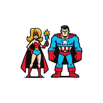 Free Comic Con Characters Clipart to Edit Online