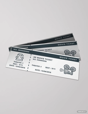 Vintage Movie Ticket Template