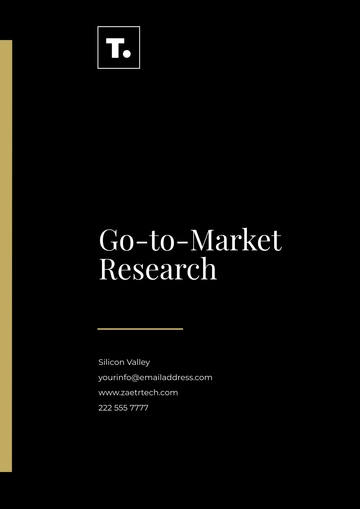 Free Go-to-Market Research Template to Edit Online | Template.net