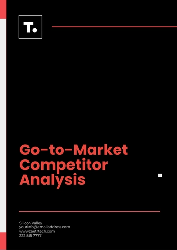 Free Go-to-Market Competitor Analysis Template to Edit Online