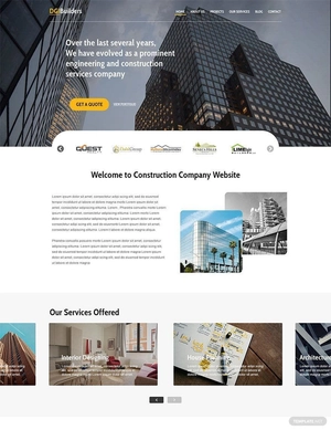 Simple Construction WordPress Theme/Template